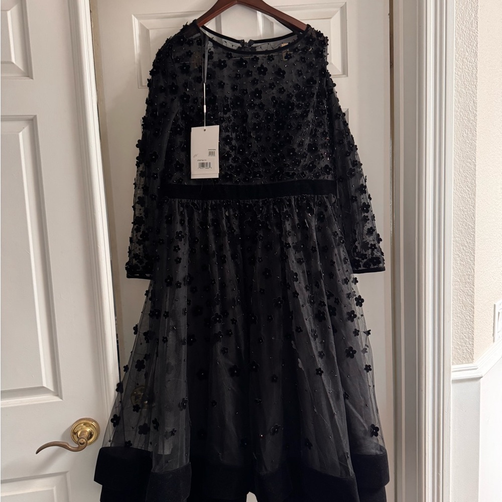 Mac Duggal Black Embellished Dress